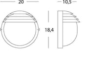 APPLIQUE PICC. E27 White Round Eyelid Line