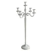 5 -Seerer White Aluminium Candlestick