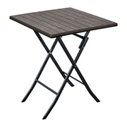 Klapptisch im Metallholz -Effekt 62x62x73 cm