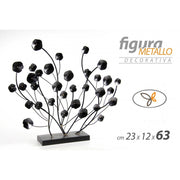 Black Metal Decoration Black Metall 23 x 12 x 63 h