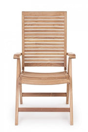 Zurückhaltender und faltender Sessel in Teaks Maryland Wood