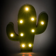 Grünes Metallkaktus mit LED CM25.5x30.5x5