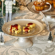 Silberglas erhöhter Durchmesser. 28 cm