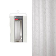 Duschvorhang mit geometrischen Zweigen mit Stoff, misst 240 x 200 cm.