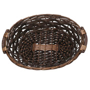 Cesta Wicker Oval Walnuss CM50/55x40H14