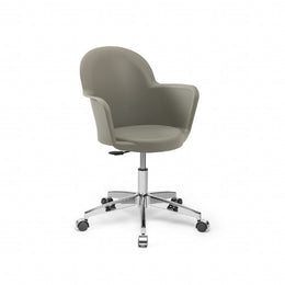 Gora Grey Cemento Office Sessel mit verchromter Basis