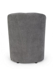 Hölzerne Sessel und Anthrazitgewebe Belize 64,5x63x H76 cm