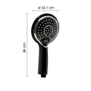 Mattschwarze Handbrause