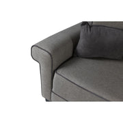 Silbera 3 -Seerer -Sofa Bett brauner grauer Stachelstoff