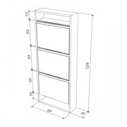 Slim Slim Bambu White CM 50x15x124 H Effez