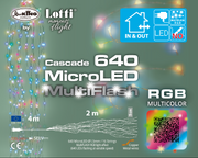 320 mikrolierte RGB -Kaskade 16x20 H100 cm Weihnachtslichter