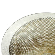 Black Metall -Tisch mit Tondocmø51H45 -Lampe