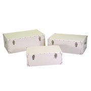 Blazing Eco-Leder 1-3 Creme CM80x50H30.5