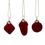 Glaskugel Pack 8pz bildet Arsch. Bordeaux Velvet CM17X11H4.5