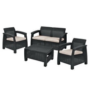 Outdoor Lounge Set Corfu Lounge Graphite Keter Farbe