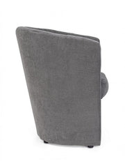 Hölzerne Sessel und Anthrazitgewebe Belize 64,5x63x H76 cm