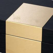 Holzkiste 1-2 Rechteckige schwarze CM31X20H10