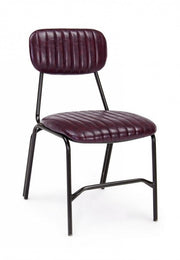 Debbie Bordeaux Vintage Chair in Eco -Leather