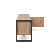 Basis -TV -Eichen -Anthrazit 160 x 55 x 40 h cm