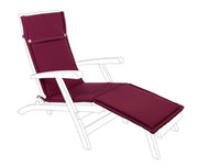 Außenbettkissen in Bordeaux Poly Fabric