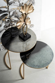 Polyiresin Dekoration Ginko Höhe 53 cm