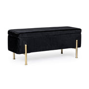 Bank mit Irina Container 2 Sitzen Samt -Effekt 110x42 cm