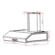 Haube mit Master Kamin 60 mächtig und stilvoll