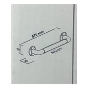 Sicherheit Handläufe 67 cm. Für die behinderte weiße Farbe