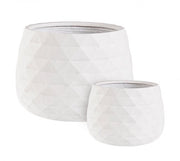 Set2 P.Vaso Pyramid White Bowl