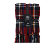 Plaid Polyester mit Fransen 130 x 170 x 1 cm