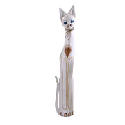 Beige White Wood Cat CM17X6H100
