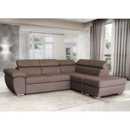 Angular Fiona Sofa mit rechts -Wing -Halbinsel Elephant 95