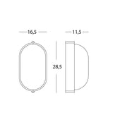 Plaf.Grande E27 White Oval Industrial Line