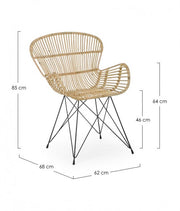Venturs Chair in natürlicher Stil Faser
