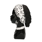 Statue Harz Büste Afrikanische Frau CM18X20H30