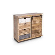 Credenka 1 Tür 4 Schubladen Tudor CM 90 x 35 x 85 h cm