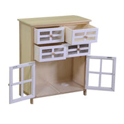 Naomi -Schublade 2 Türen und 4 Schubladen rechteckiger natürlicher CM60x30xH72