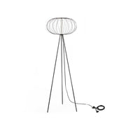 Stahl gemahlene Lampe mit poliertem schwarzem Lampenschirm 50 x 50 x 1550 cm