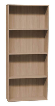 Homemania Wandbuchhandel mit braunen Holzregalen - 73 x 24 x 170 cm