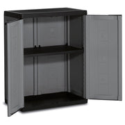 Niedrige Garderobe Black Grey 68x39x85H CM. Lustig