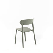 2x Polypropylenstuhl hellgrau 48x52x77.5h cm