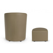 Extrahierbarer Pouf Cup mit Tortora Rita 64,5x 59,5x H78 cm