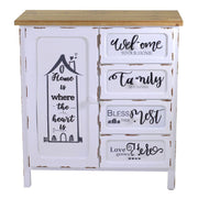 Antike Mobilheim Breslawien 1 Tür + 4 Schubladen CM80x38.5 x H85