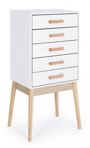 Weiße gewöhnliche Schublade 5 Schubladen 88H cm