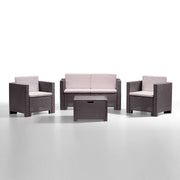 Wohnzimmer Harz Capri Brown PCs 4 mit Kissen