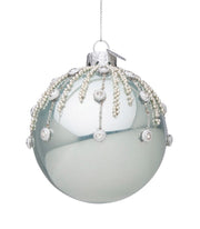 Elfenbein Elfenbein Glaskugel 8 cm