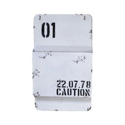 White Bristol Metal Portaltettere CM25X8H42