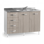 Sublavel für Cucina Olmo 2 Türen mit SX -Schubladen 120x50xh 85 cm
