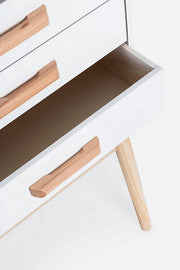 Weiße gewöhnliche Schublade 5 Schubladen 88H cm