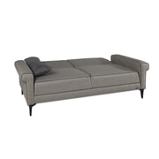 Silbera 3 -Seter -Sofa Bett mit grau brauner Effez mit Stachel versehen